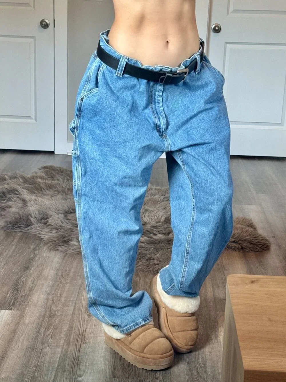 Vintage Y2K Baggy Lee Carpenter Jeans Mens 42x32 Low Rise Skater Utility Gorpcor